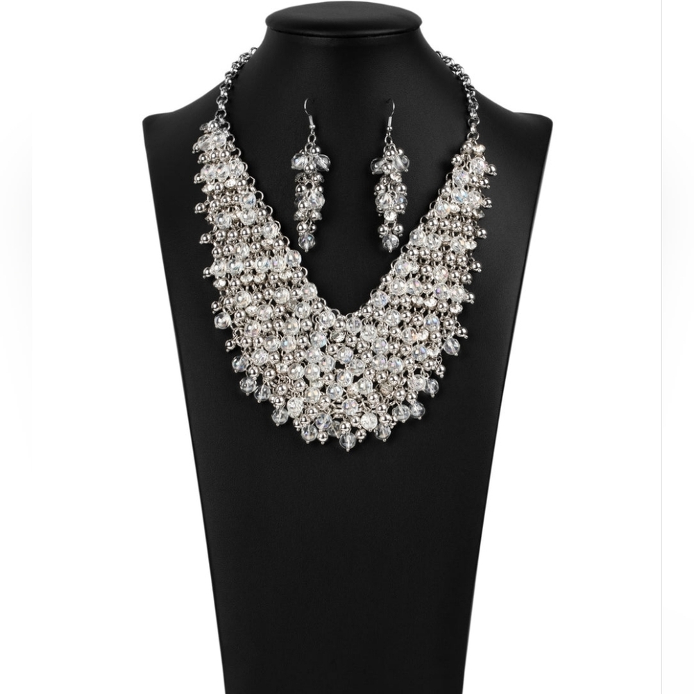 Ic Collection Silver Statement Necklace - image 2